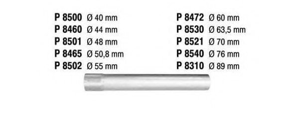 FENNO P8530 Exhaust Pipe, universal